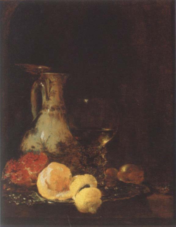 Willem Kalf Style life with Porzellankanme